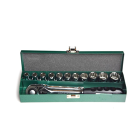 Klucze nasadowe 1/2" 12-kątne, zestaw 13 elementów Honiton H4030