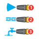 Zraszacz pistoletowy prosty 3-funkcyjny Jet Spray Plus Hozelock 2682