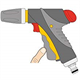 Zraszacz pistoletowy prosty 3-funkcyjny Jet Spray Pro Light Hozelock 2692