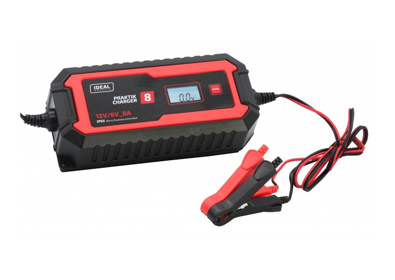 Prostownik inwerterowy Ideal PRAKTIK CHARGER 8 LCD