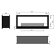 Biokominek do zabudowy Infire 2 SIDE 1200