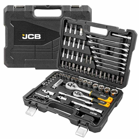 Klucze nasadowe 3/8", 1/4", zestaw 82 elementów JCB JCB-4821-5DS