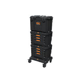 Skrzynka narzędziowa XL Keter ROC PRO GEAR 2.0 17211901 + 2x Skrzynka XL z 3 szufladami Keter ROC PRO GEAR 2.0 17212468 + Platforma do skrzyni narzędziowej Keter ROC PRO GEAR 2.0 17213877