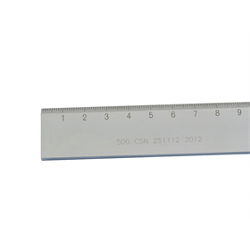 Przymiar kreskowy sztywny ze skosem 500x25x5 Kmitex G460-040