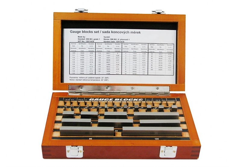 Płytki wzorcowe kpl.83 klasa 1 Kmitex G791-060