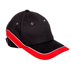 Czapka z daszkiem czarno-czerwona, 12szt. Lahti Pro L1010300