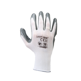 Rękawice nitrylowe szaro-białe, 9 Lahti Pro L220309K
