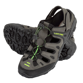 Sandały PU/dzianina khaki 40 Lahti Pro L3060740