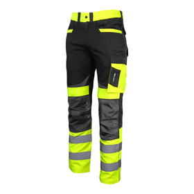 Spodnie ostrzegawcze czarno-żółte 2XL Lahti Pro L4051105