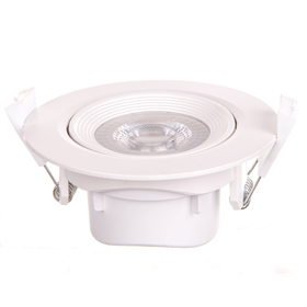 Oprawa downlight LED 5W biały podtynkowy okrągły obrotowy Lamprix 427884