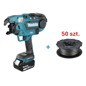 Wiązarka do zbrojeń Makita DTR180ZJ + Drut do wiązania zbrojeń 0,8mm 50szt. Makita 199137-9