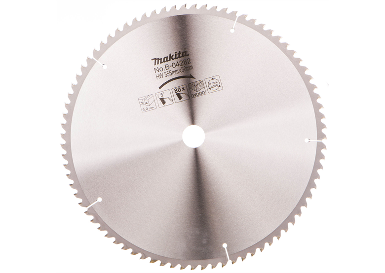 Tarcza do szybkiego cięcia drewna HM 355mm, 80 zębów, Makita B-04282