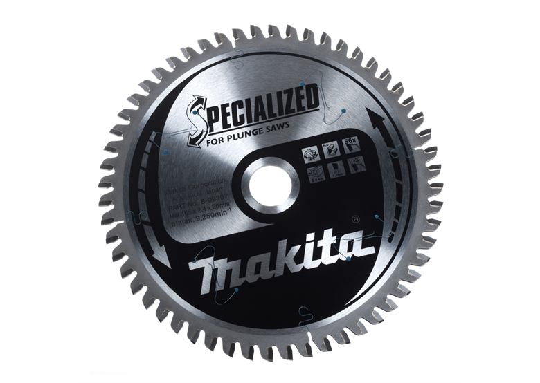 Specjalistyczna tarcza dla pilarek i zagłębiarek CSPX16556E 165x20mm Z56 Makita B-09307