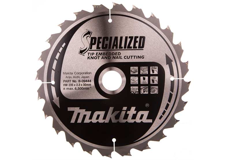 Tarcza do pilarki ręcznej 235x30mm Z24 Makita B-09444