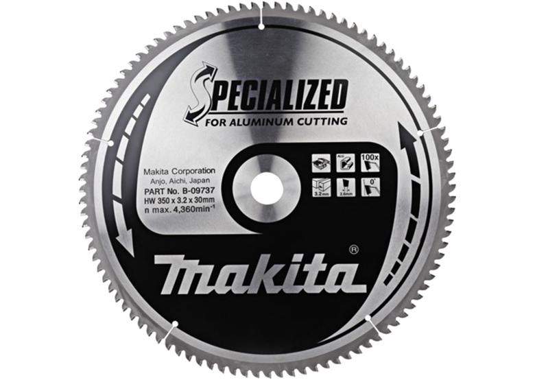 Piła tarczowa do aluminium 350x30mm Z100 Makita B-09737