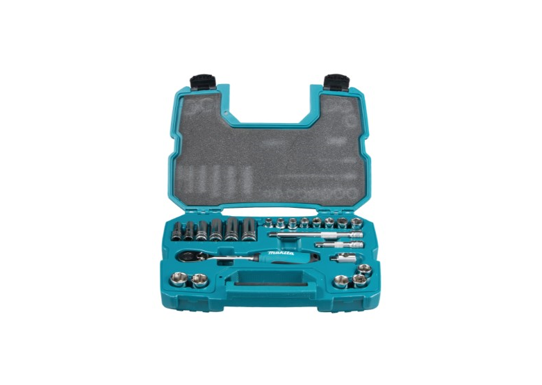 Klucze nasadowe 3/8", zestaw 23 elementów Makita B-65573