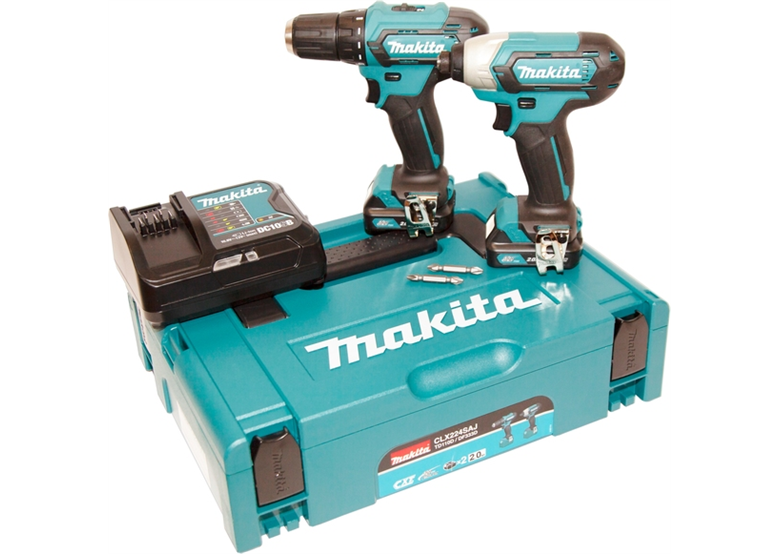 Zestaw elektronarzędzi 12V Makita CXT CLX224SAJ 2x2.0Ah