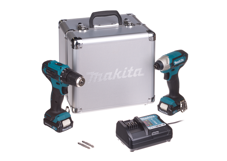 Zestaw elektronarzędzi 12V Makita CXT CLX224X 2x1.3Ah