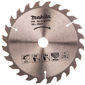Tarcza do szybkiego cięcia drewna HM 165x20mm Z24 Makita D-03333