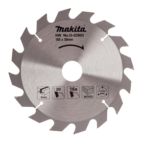 Tarcza do szybkiego cięcia drewna HM 185x30mm Z16 Makita D-03903