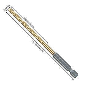 Wiertło do metalu "Economy" uchwyt narzędziowy 1/4" 13 mm Makita D-15855