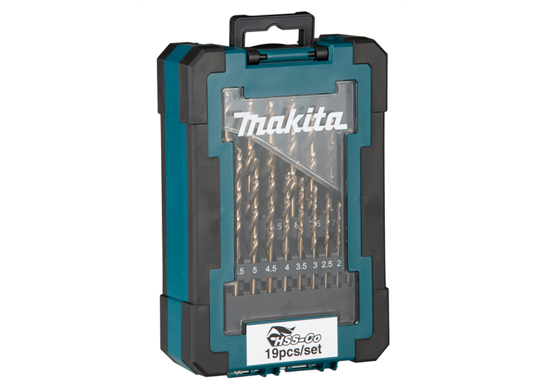 Zestaw wierteł do metalu HSS-Co 19szt. Makita D-67561