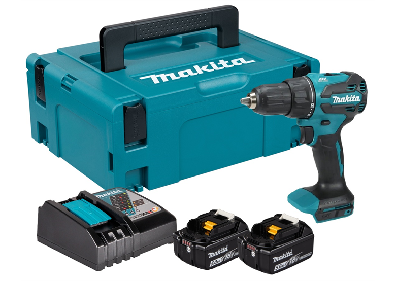 Wiertarko-wkrętarka udarowa Makita DHP490RTJ 2x5.0Ah