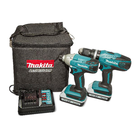 Zestaw elektronarzędzi 18V Makita DK18015X2 2x1.3Ah