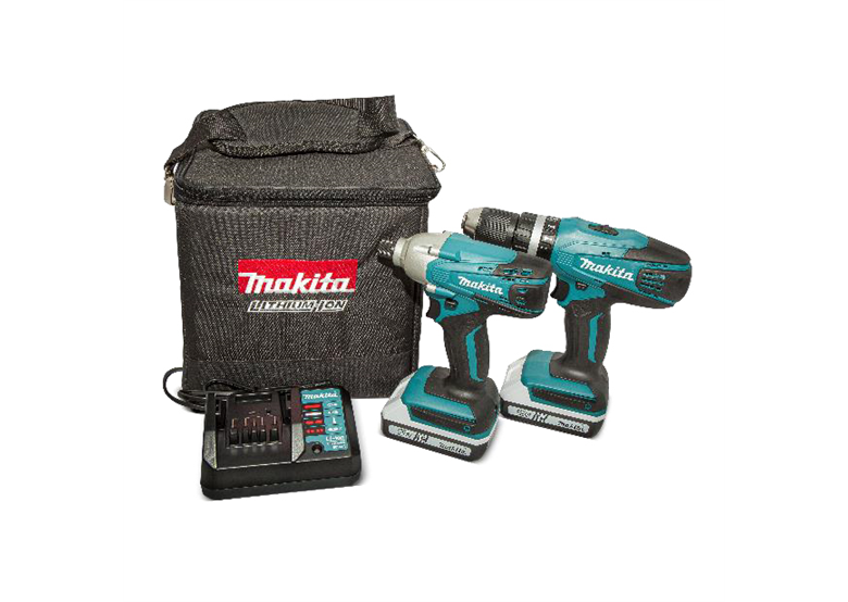 Zestaw elektronarzędzi 18V Makita DK18015X2 2x1.3Ah