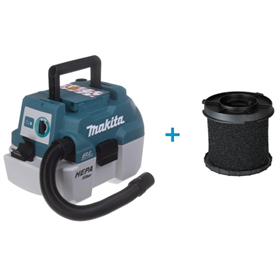 Odkurzacz uniwersalny Makita DVC750LZX1 + Filtr do pracy na mokro Makita 191M39-3_P