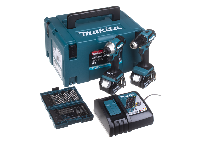 Zestaw elektronarzędzi 18V Makita LXT DLX2220JX2 2x3.0Ah
