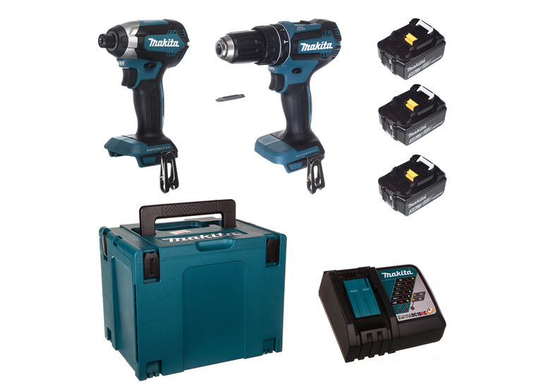Zestaw elektronarzędzi 18V Makita LXT DLX2283JX1 3x3.0Ah