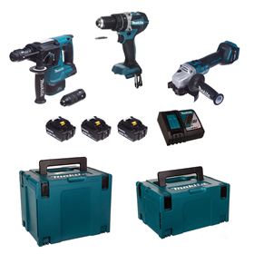 Zestaw elektronarzędzi 18V Makita LXT DLX3119TJ 3x5.0Ah