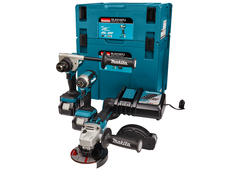 Zestaw elektronarzędzi 18V Makita LXT DLX3155TJ 2x5.0Ah