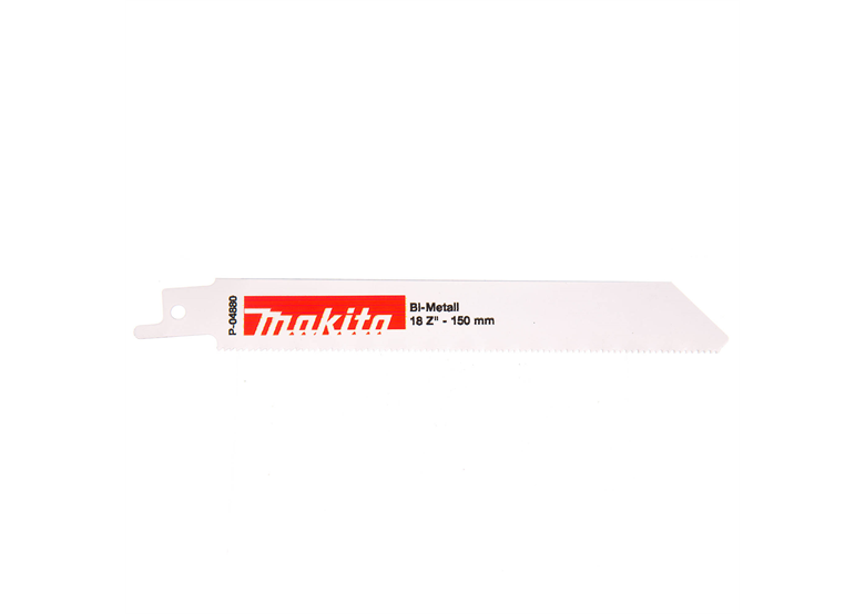 Brzeszczot do pił posuwowych bimetalowy 150 mm, 18 zębów/cal, 5 sztuk Makita p-04880