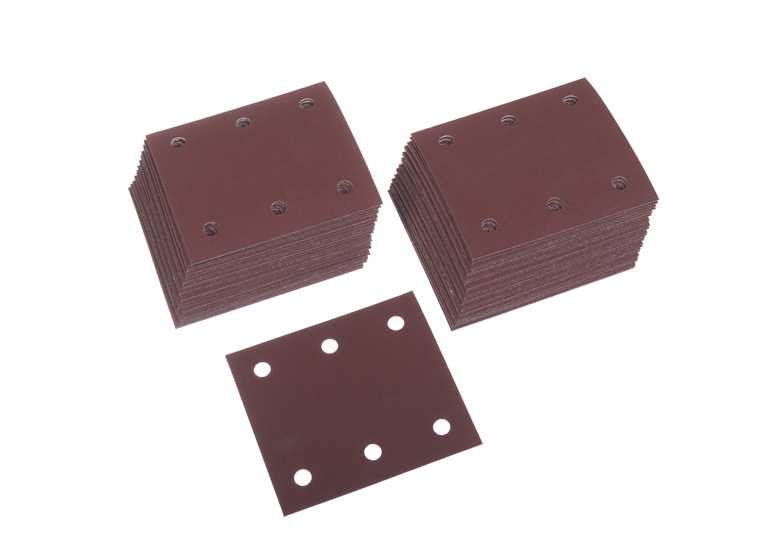 Papier ścierny na rzep 114 x 102 mm (6 otworów) ziarn, 320, 50 szt, Makita P-42494
