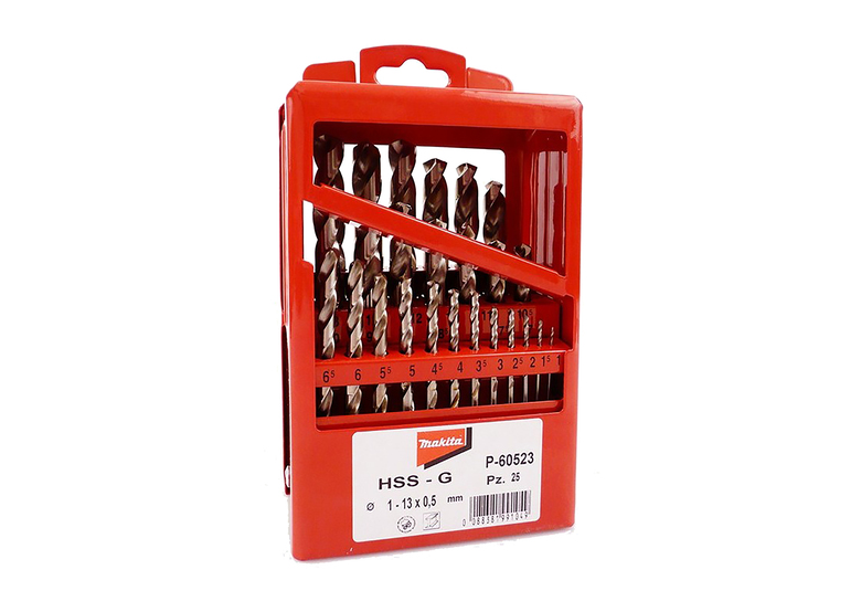 Zestaw wierteł do metalu HSS-G 25szt Makita P-60523