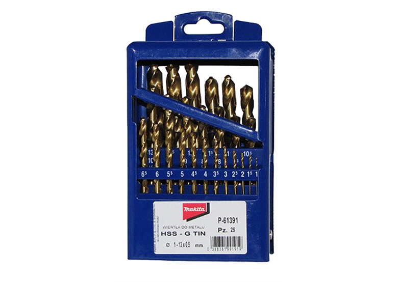 Zestaw wierteł do metalu (25szt) Makita P-61391