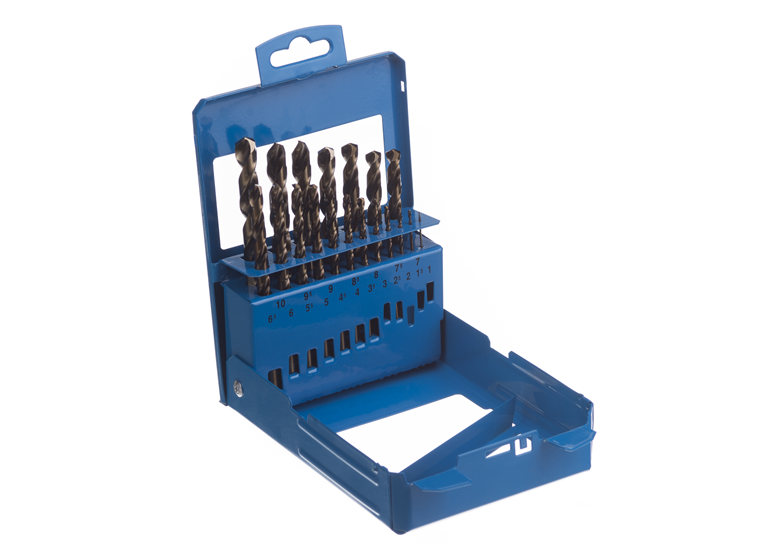 Zestaw wierteł do metalu HSS-Co 5% kobalt wg DIN338 19 sztuk Makita P-61818