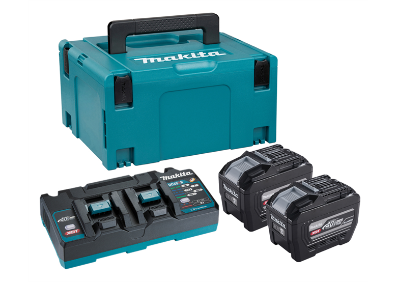 Zestaw zasilający XGT 40Vmax Makita PSKGPE2J 2x8.0Ah