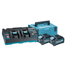 Zestaw zasilający Makita XGT 2xBL4040+DC40RB