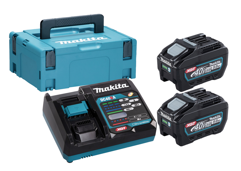 Zestaw zasilający Makita XGT 2xBL4050F+DC40RA