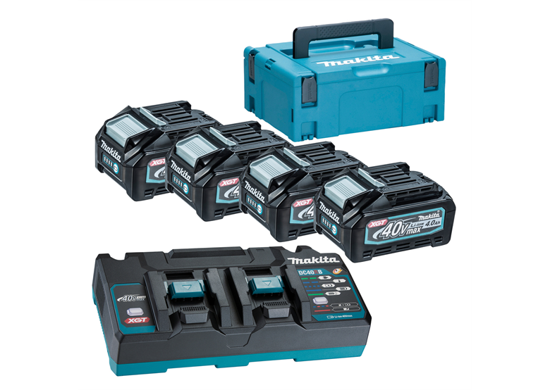 Zestaw zasilający Makita XGT 4xBL4040+DC40R