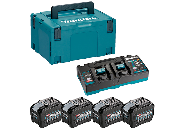 Zestaw zasilający Makita XGT 4xBL4080F+DC40RB