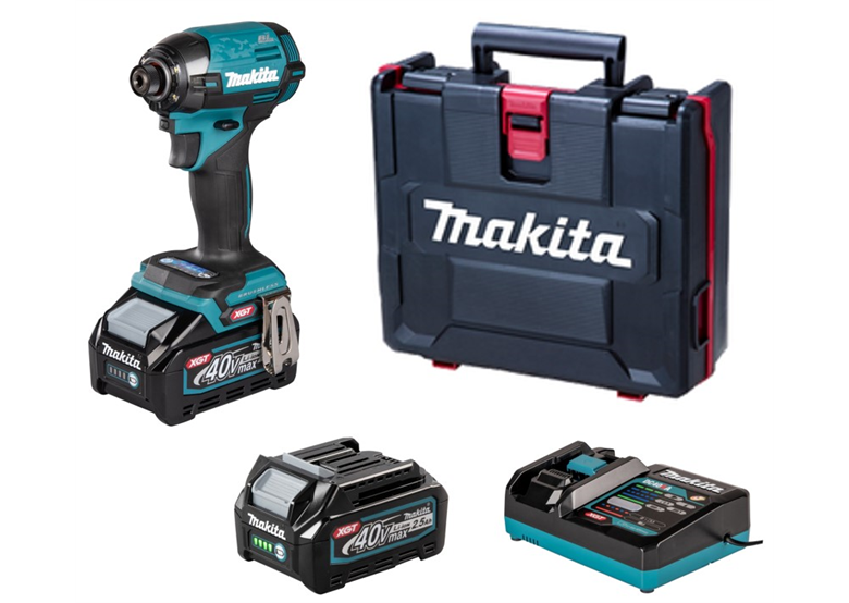 Zakrętarka udarowa Makita XGT TD002GD202 2x2,5Ah