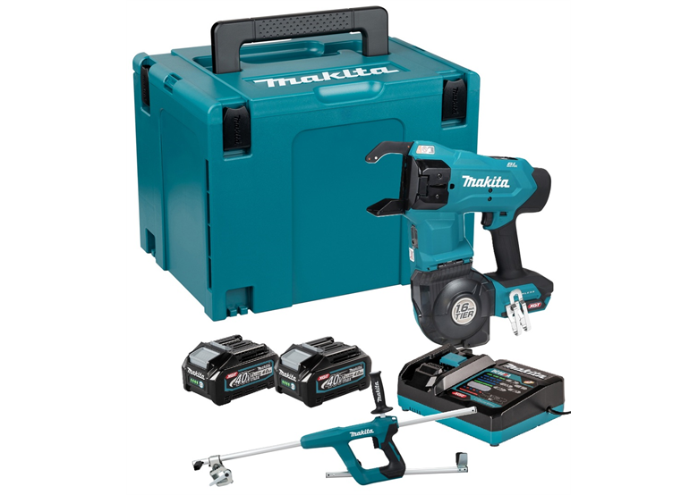 Wiązarka do zbrojeń Makita XGT TR001GM202 2x4.0Ah
