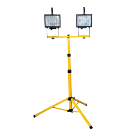 Podwójna lampa halogenowa na statywie 2 x 500W ce Mega 66157