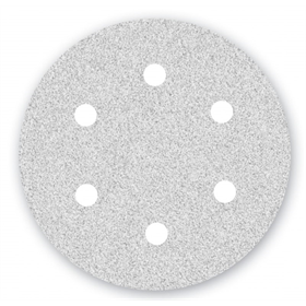 Papier ścierny Menzer WHITE fi 225 z 6 otworami K150 do szlifierek do gipsu 25 szt/opak. LHS/TBS 225 PRO Menzer MG231271150