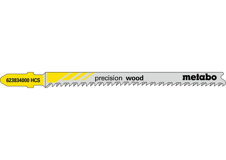 5 brzeszczotów do wyrzynarek precision wood 91 2,2mm Metabo 623834000