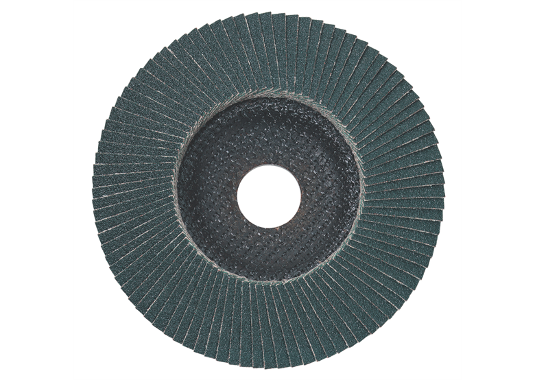 Lamelowy talerz szlifierski 125×22,2 mm, P80, cyrkokorund, ukośny Metabo 624278000